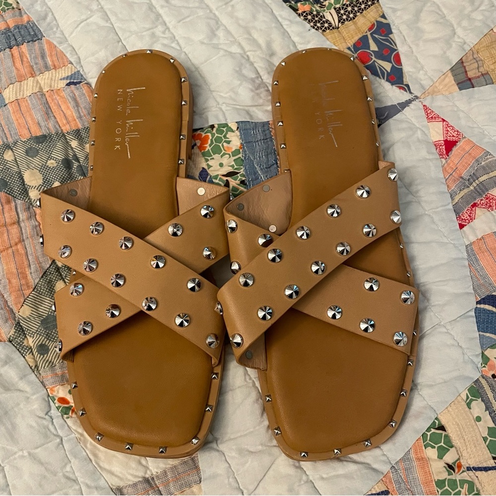 Nicole Miller slides sandals size 8
